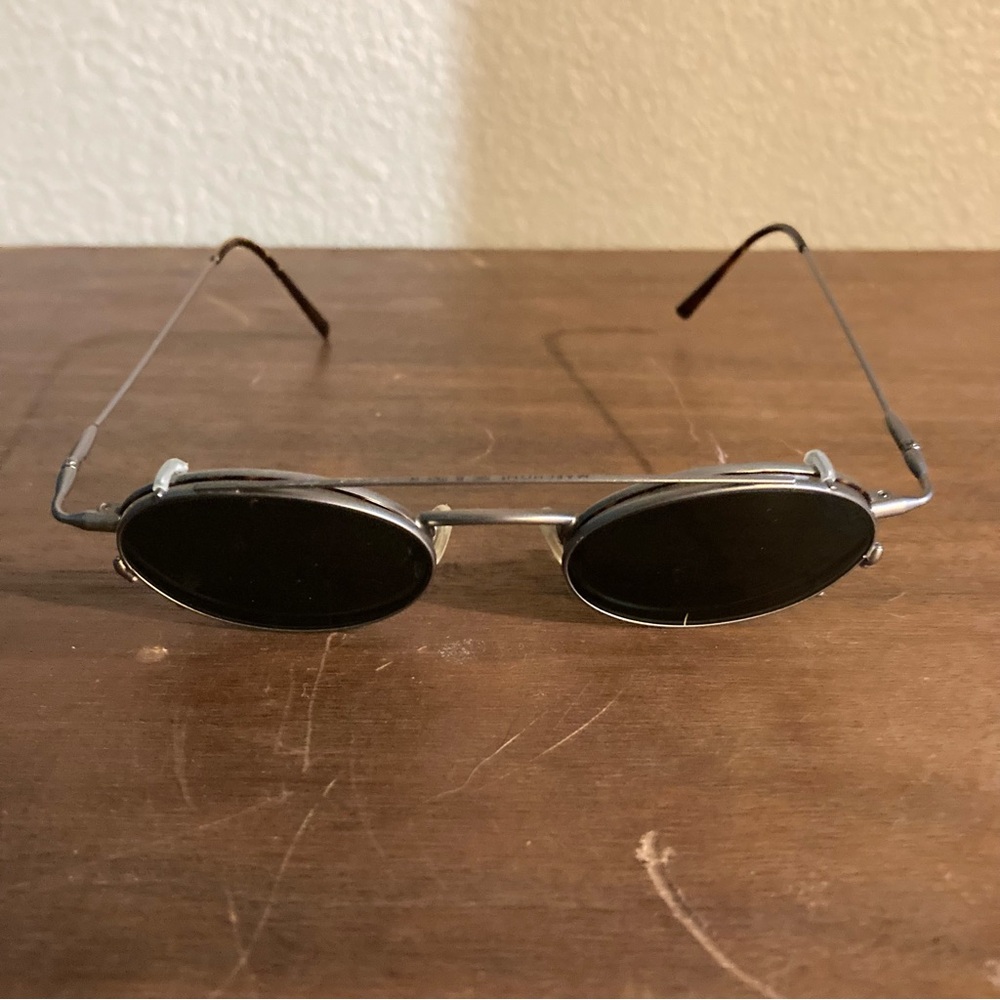 Steampunk style vintage oval lenses wire frame sunglasses - Picture 5 of 5